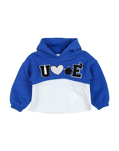 U+É Hooded sweatshirt Blue 89% Polyester, 11% Viscose
