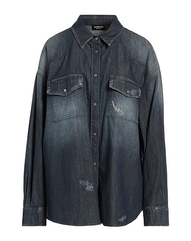 DONDUP Jeanshemd Blau 98% Baumwolle, 2% Elastan