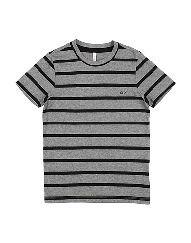 SUN 68 T-shirt Grigio 100% Cotone