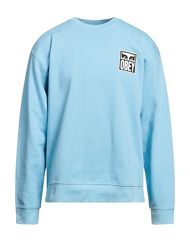OBEY Felpa Celeste 80% Cotone, 20% Poliestere