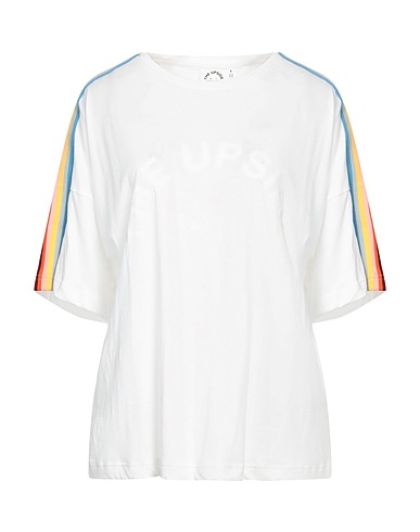 THE UPSIDE T-shirt White 70% Cotton, 30% Linen