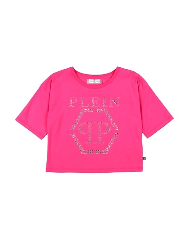 PHILIPP PLEIN T-shirt Fuchsia 95% Cotton, 5% Elastane