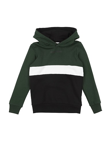 JACK & JONES Sweat-shirt Vert foncé 60% Coton, 40% Polyester