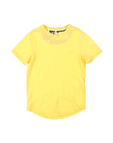 SUN 68 T-shirt Yellow 100% Cotton