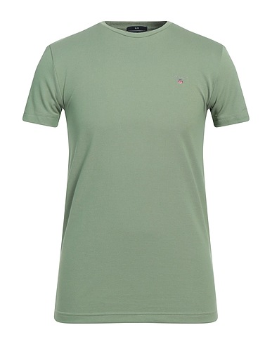 GANT T-shirt Sage green 100% Cotton