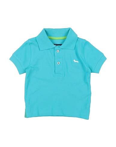 HARMONT & BLAINE Polo shirt Turquoise 100% Cotton