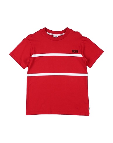 GCDS MINI T-shirt Red 100% Cotton, Elastane