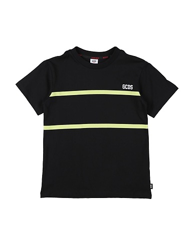 GCDS MINI T-shirt Black 100% Cotton, Elastane