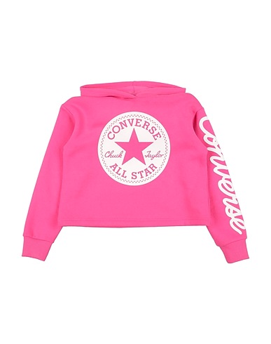 CONVERSE Felpa CHUCK PATCH CROPPED HOODIE
 Fucsia 60% Cotone, 40% Elastan