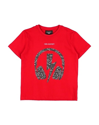 NEIL BARRETT T-shirt Rosso 100% Cotone