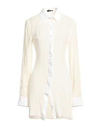 ANN DEMEULEMEESTER Silk shirts & blouses White 100% Silk, Cotton