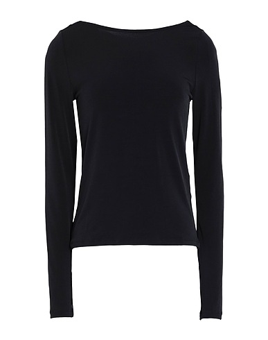 VERO MODA T-shirt Black 51% Recycled polyester, 44% Polyester, 5% Elastane