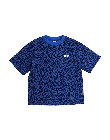 GCDS MINI T-shirt Blue 95% Cotton, 5% Elastane