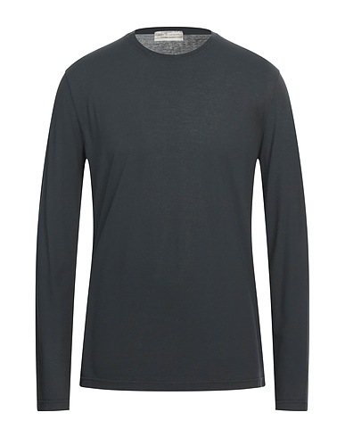 FILIPPO DE LAURENTIIS Basic T-shirt Charcoal 100% Cotton