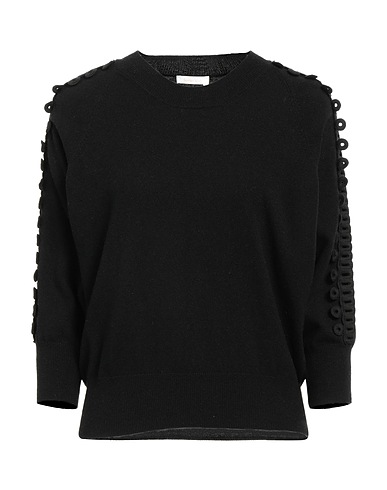LA DOUBLE J Hooded sweatshirt Black 70% Cotton, 30% Polyester