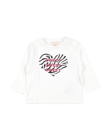 PLEASE T-shirt White 100% Cotton
