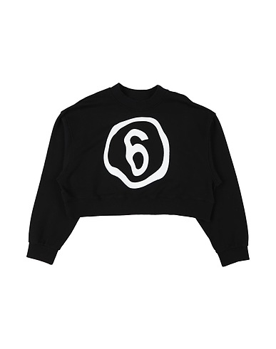 MM6 MAISON MARGIELA Sweatshirt Black 100% Cotton, Elastane