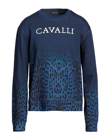 ROBERTO CAVALLI Sweatshirt Navy blue 100% Cotton