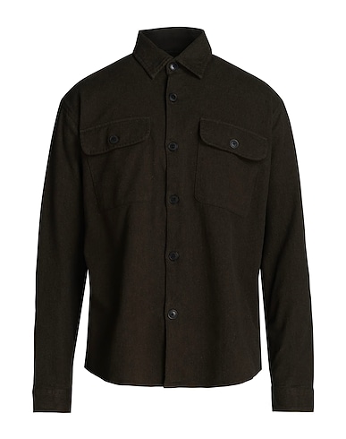 SELECTED HOMME Einfarbiges Hemd Militärgrün 70% Recycelte Baumwolle, 30% Baumwolle