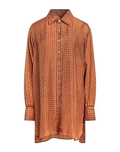 MAISON MARGIELA Patterned shirts & blouses Brown 100% Silk