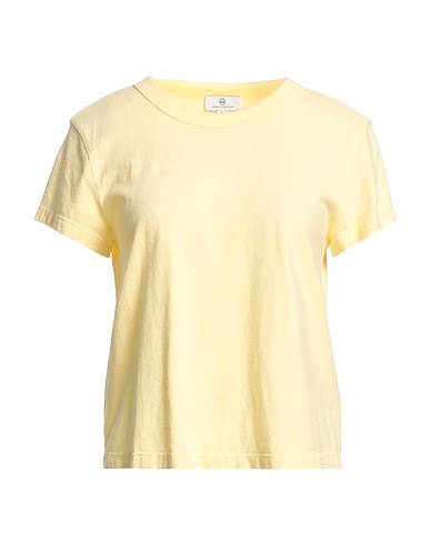 AG JEANS T-shirt Pastel yellow 100% Cotton