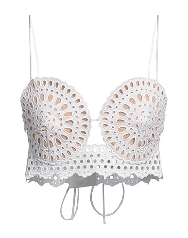STELLA McCARTNEY Top Weiß 49% Leinen, 40% Baumwolle, 11% Polyamid