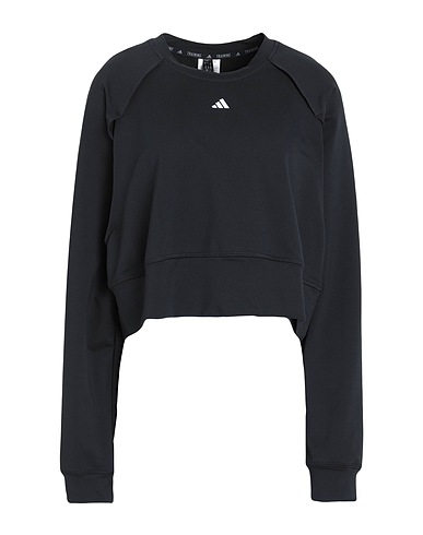 ADIDAS Sweatshirt POWER COVER UP
 Black 70% Recycled polyester, 26% Cotton, 4% Elastane