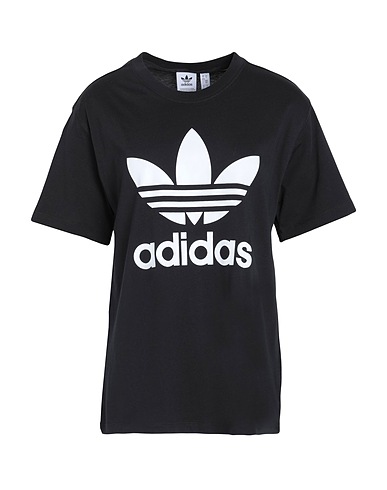 ADIDAS ORIGINALS T-Shirt TREFOIL TEE
 Schwarz 100% Baumwolle