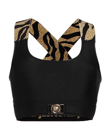 JUST CAVALLI Top Black 80% Polyamide, 20% Elastane