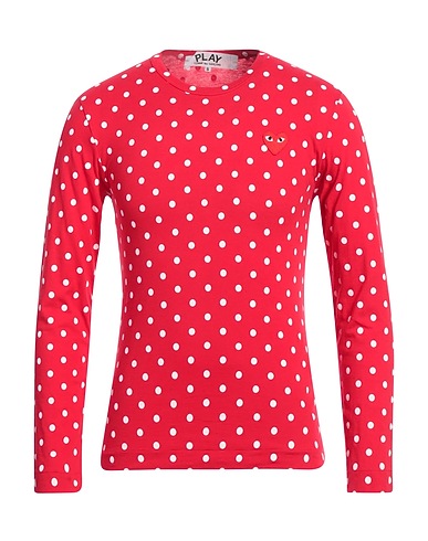 COMME des GARÇONS PLAY T-shirt Red 100% Cotton