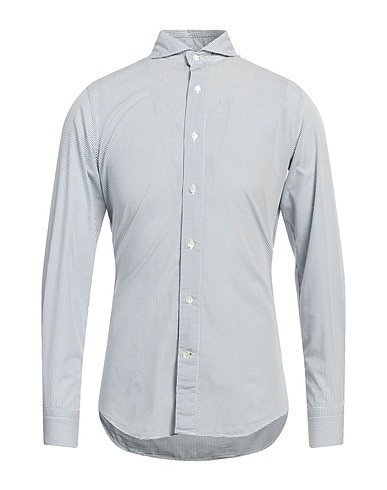 CERDELLI Hemd mit Muster Blaugrau 100% Baumwolle