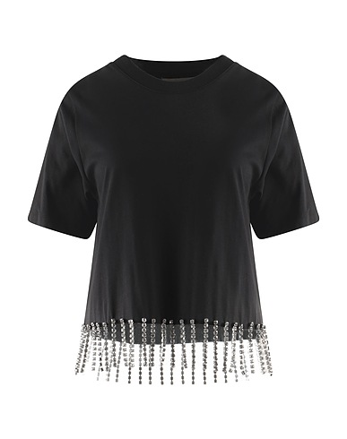 CHRISTOPHER KANE T-shirt Black 100% Organic cotton, Glass, Metal