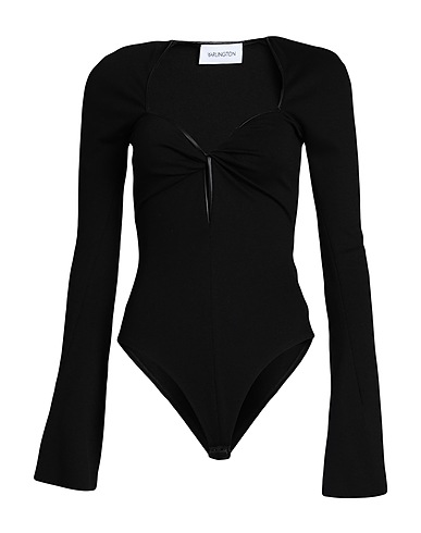 16ARLINGTON TOPS & TEES Black 70% Polyester, 25% Rayon, 5% Elastane