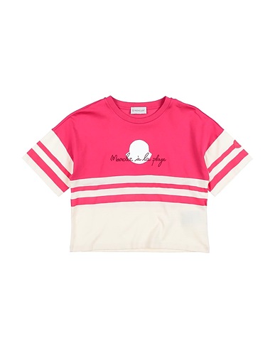 MONCLER T-shirt Magenta 100% Coton