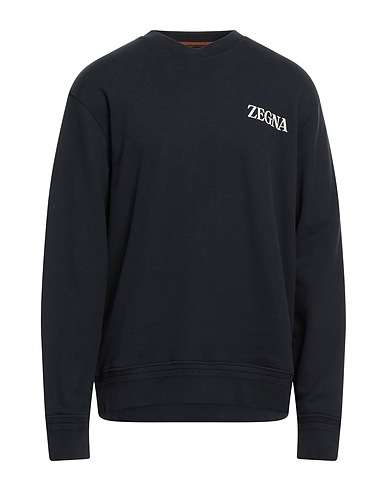 ZEGNA Sweatshirt Navy blue 100% Cotton