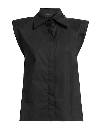 CRISTINAEFFE Solid colour shirts & blouses Black 100% Cotton