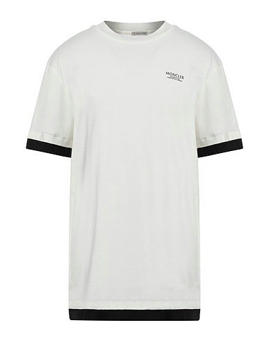 MONCLER T-shirt Off white 100% Cotton