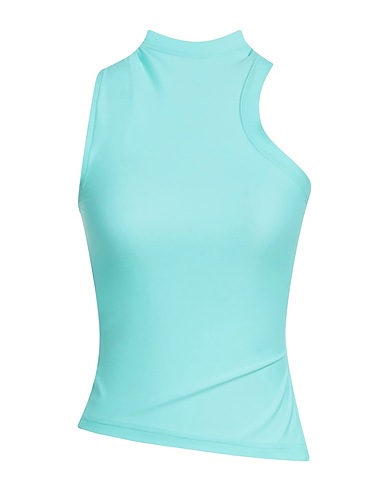COURRÈGES Top Turchese 78% Poliammide, 22% Elastan