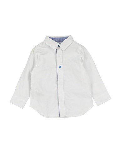 TUTTO PICCOLO Solid colour shirts & blouses White 100% Cotton