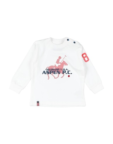 ASPEN POLO CLUB T-shirt White 95% Cotton, 5% Elastane