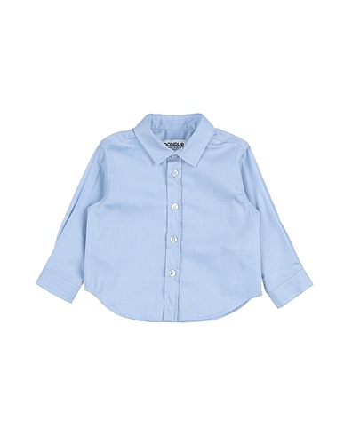 DONDUP Hemd mit Muster Hellblau 97% Baumwolle, 3% Elastan