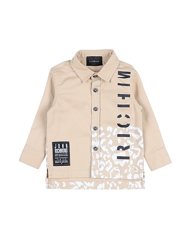JOHN RICHMOND Hemd mit Muster Sand 100% Baumwolle