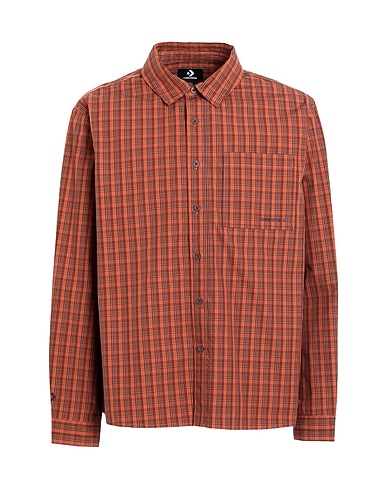 CONVERSE Checked shirt Rust 100% Cotton