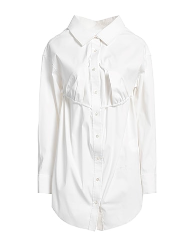ALEXANDER WANG Solid color shirts & blouses Off white 82% Polyester, 15% Polyamide, 3% Elastane