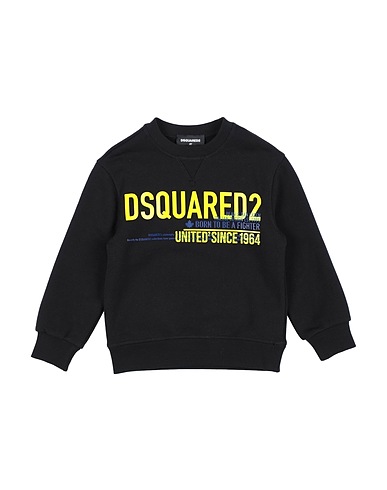 DSQUARED2 Sweatshirt Black 100% Cotton, Elastane