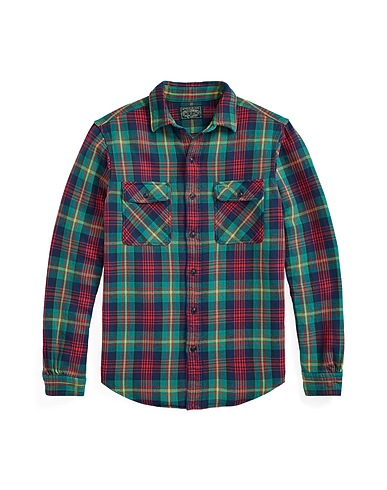 POLO RALPH LAUREN Checked shirt Green 100% Cotton