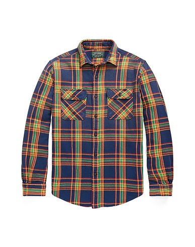 POLO RALPH LAUREN Checked shirt Blue 100% Cotton