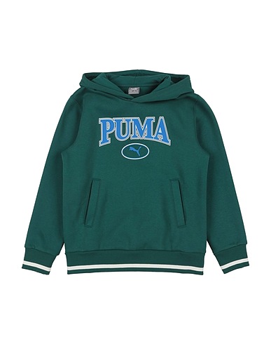 PUMA Sweatshirt PUMA SQUAD Hoodie FL B
 Dark green 66% Cotton, 34% Polyester