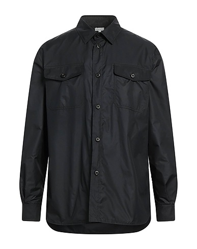 CARUSO Solid colour shirt Black 100% Polyester