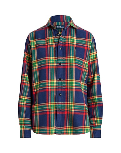 POLO RALPH LAUREN Checked shirt RELAXED FIT PLAID COTTON TWILL SHIRT
 Blue 100% Cotton
